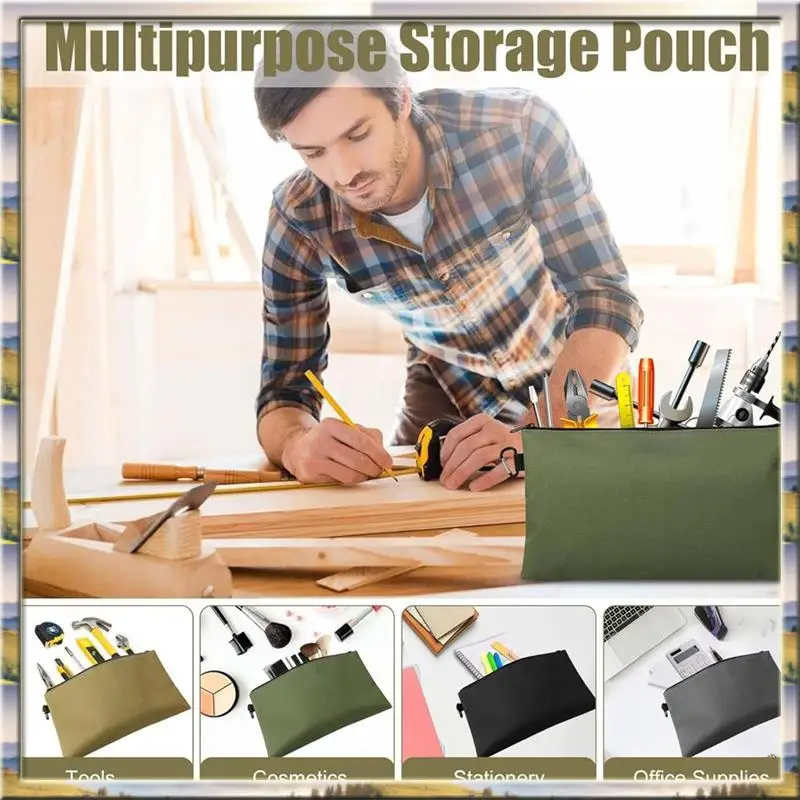 DHDL Tool Storage Bag 12" Small Tool Bag Withcarabiner 4PCS Multipurpose Storage Organizer Pouch Withdependable Zipper
DHDL Tool Storage Bag 12" Small Tool Bag Withcarabiner 4PCS Multipurpose Storage Organizer Pouch Withdependable Zipper