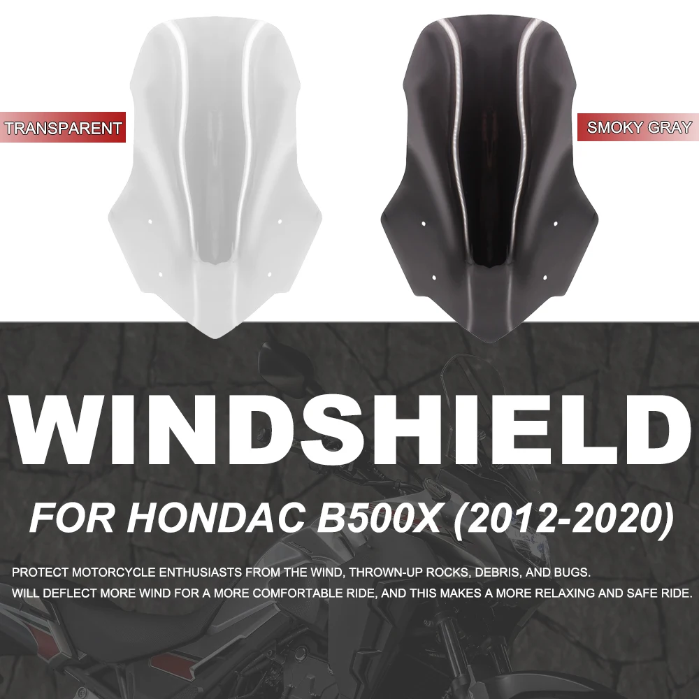Motorcycle Windscreen Windshield Deflector Protector Motorcycle Wind Screen Moto For Honda CB500X CB 500 X 2012-2020 CB 500X
Motorcycle Windscreen Windshield Deflector Protector Motorcycle Wind Screen Moto For Honda CB500X CB 500 X 2012-2020 CB 500X