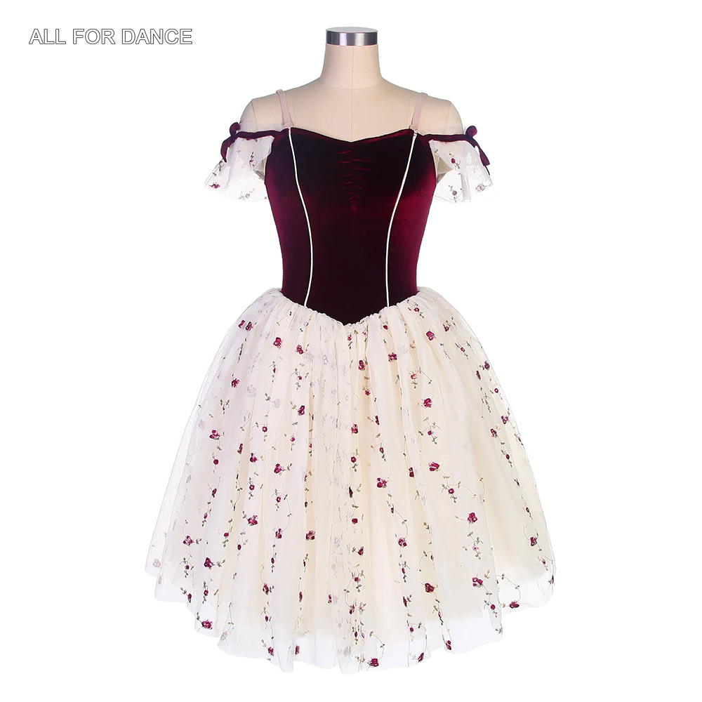 20048 Off Shoulder Burgundy Velvet Bodice with Romantic Ballet Tutu Bandage Dress Ballerina Tutus for Adult Performance Costume
20048 Off Shoulder Burgundy Velvet Bodice with Romantic Ballet Tutu Bandage Dress Ballerina Tutus for Adult Performance Costume