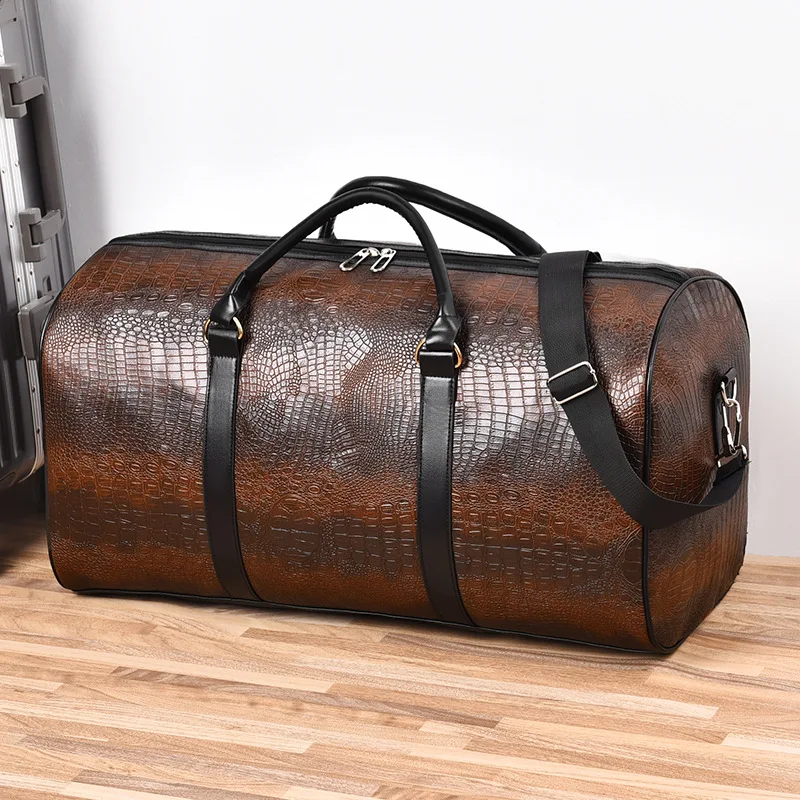 Crocodile Patterned Travel Bag Fashionable and Personalized Hand-held Shoulder Bag Short Distance Outdoor Sports and Fitness Bag
Crocodile Patterned Travel Bag Fashionable and Personalized Hand-held Shoulder Bag Short Distance Outdoor Sports and Fitness Bag