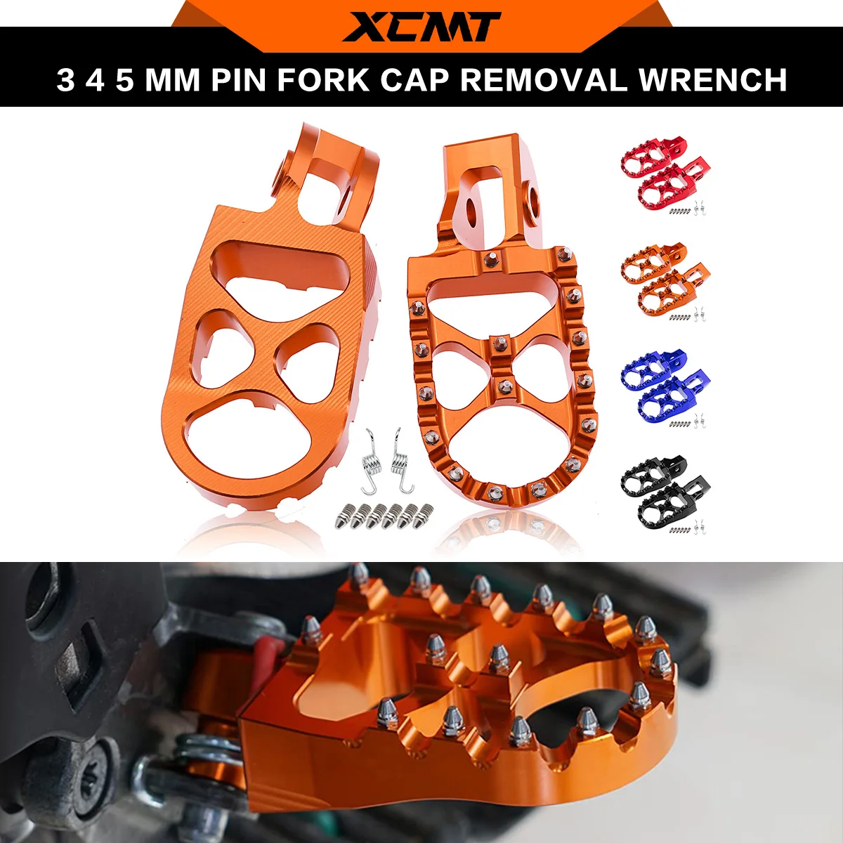 CNC Foot Peg Footrest Footpeg Pedals For Husqvarna TE FE TX FX TC FC 125 200 250 300 350 400 450 500 For KTM GasGas 2017-2023
CNC Foot Peg Footrest Footpeg Pedals For Husqvarna TE FE TX FX TC FC 125 200 250 300 350 400 450 500 For KTM GasGas 2017-2023