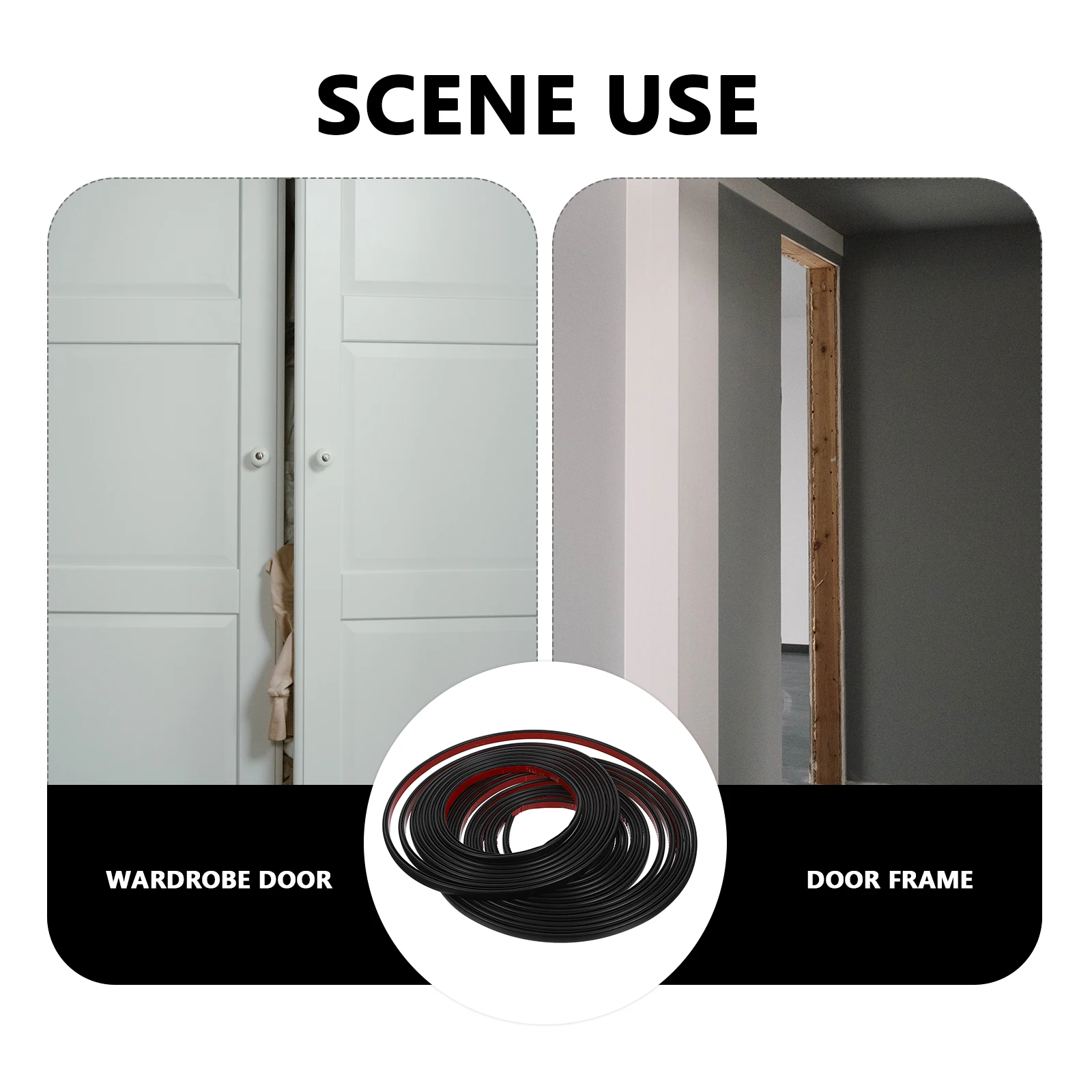 10M Black Door Seal Strip Self Adhesive for Front Doors Soundproofing Weather Stripping Anti Theft Dustproof PVC Door Frame
10M Black Door Seal Strip Self Adhesive for Front Doors Soundproofing Weather Stripping Anti Theft Dustproof PVC Door Frame