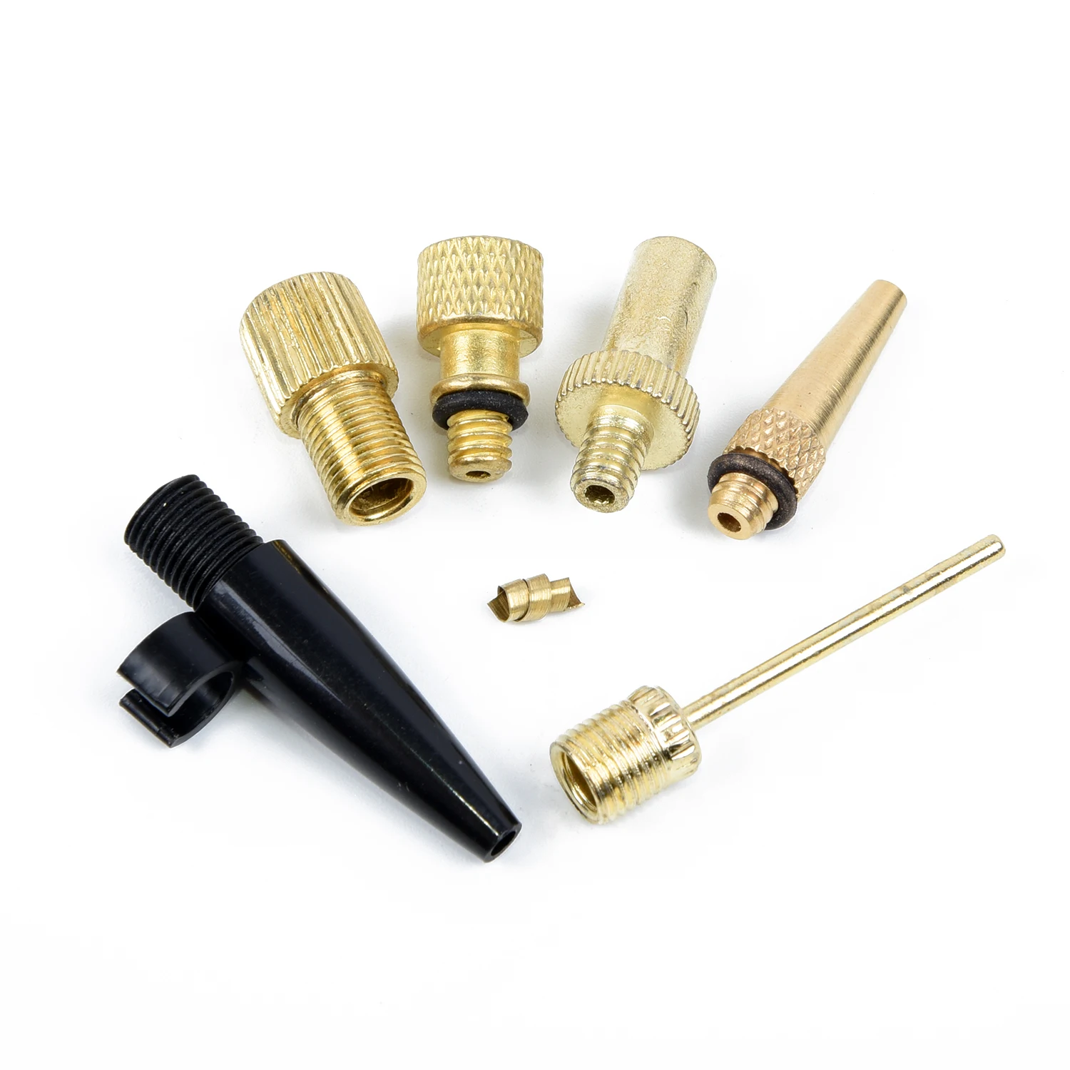 Inflation Adapter Bike Pump Supplies Valves Multifunction Uni-versal Kit Brass Tire Multi-function Needle Convenient Air Nozzle
Inflation Adapter Bike Pump Supplies Valves Multifunction Uni-versal Kit Brass Tire Multi-function Needle Convenient Air Nozzle