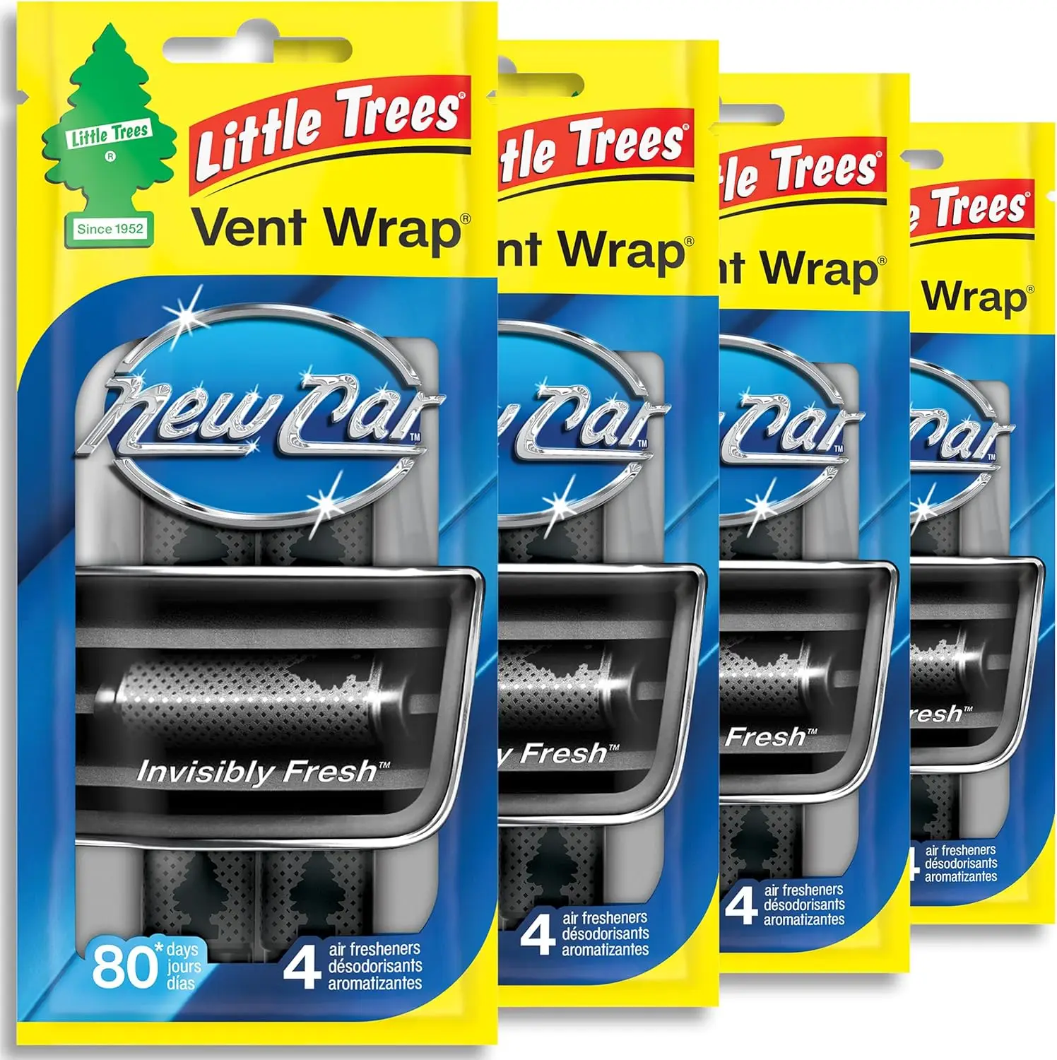 Car Air Freshener Vent Wrap, 16 Pack, New Car Scent, Long Lasting Up to 80 Days
Car Air Freshener Vent Wrap, 16 Pack, New Car Scent, Long Lasting Up to 80 Days