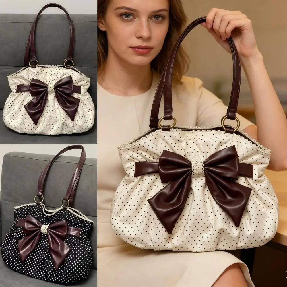 Trendy Vintage Women's Bow Handbag Y2k Casual Chic Lady Shoulder Bags Aesthetic Dot All Match Ins Underarm Bag Streetwear
Trendy Vintage Women's Bow Handbag Y2k Casual Chic Lady Shoulder Bags Aesthetic Dot All Match Ins Underarm Bag Streetwear