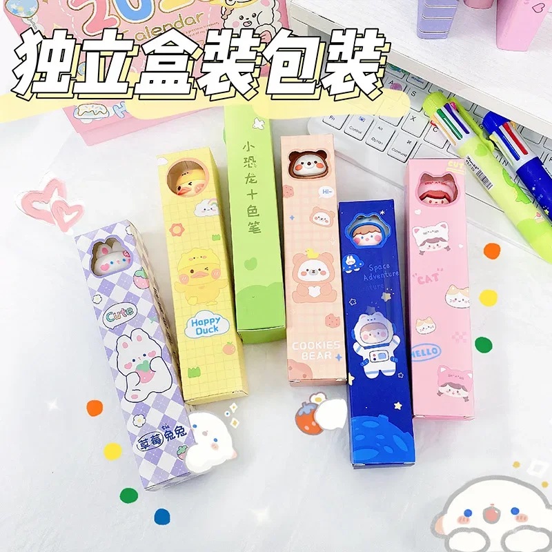 Cartoon Children's Color Press Ballpoint Pen Stationery Primary School Students Cute High Color Value Gift Pen Learning Supplies
Cartoon Children's Color Press Ballpoint Pen Stationery Primary School Students Cute High Color Value Gift Pen Learning Supplies
