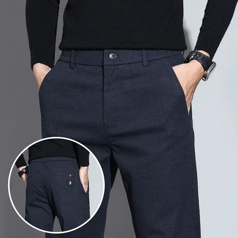 Korean Style Solid Color Pants Men Elastic Waist Straight Slim Narrow Leg Trousers Fashion Classics Business Brand Clothes Pants
Korean Style Solid Color Pants Men Elastic Waist Straight Slim Narrow Leg Trousers Fashion Classics Business Brand Clothes Pants