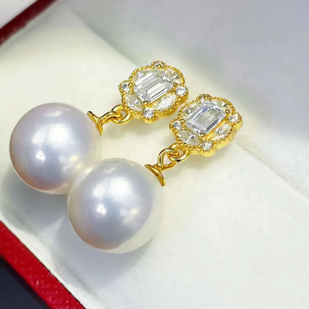 Wholesale S925 Sterling Silver Earrings Mount Findings Settings Base Mounting Parts Accessory for 10-11mm Pearls 5 pairs/lot
Wholesale S925 Sterling Silver Earrings Mount Findings Settings Base Mounting Parts Accessory for 10-11mm Pearls 5 pairs/lot