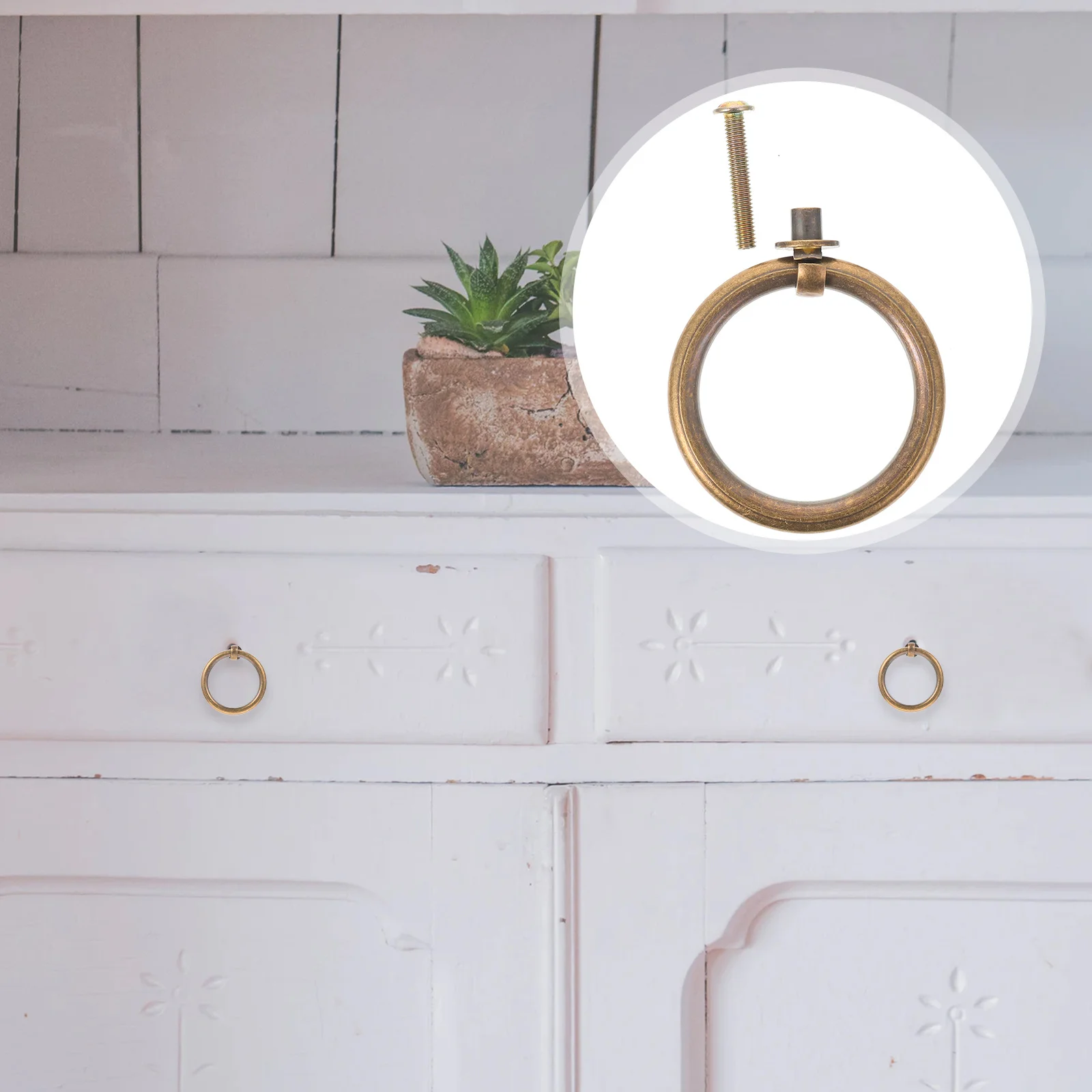 Bronze Ring Drawer Pulls Brass Cabinet Handles Vintage Decorative Knobs for Kitchen Bedroom Dresser Wardrobe Drawers
Bronze Ring Drawer Pulls Brass Cabinet Handles Vintage Decorative Knobs for Kitchen Bedroom Dresser Wardrobe Drawers