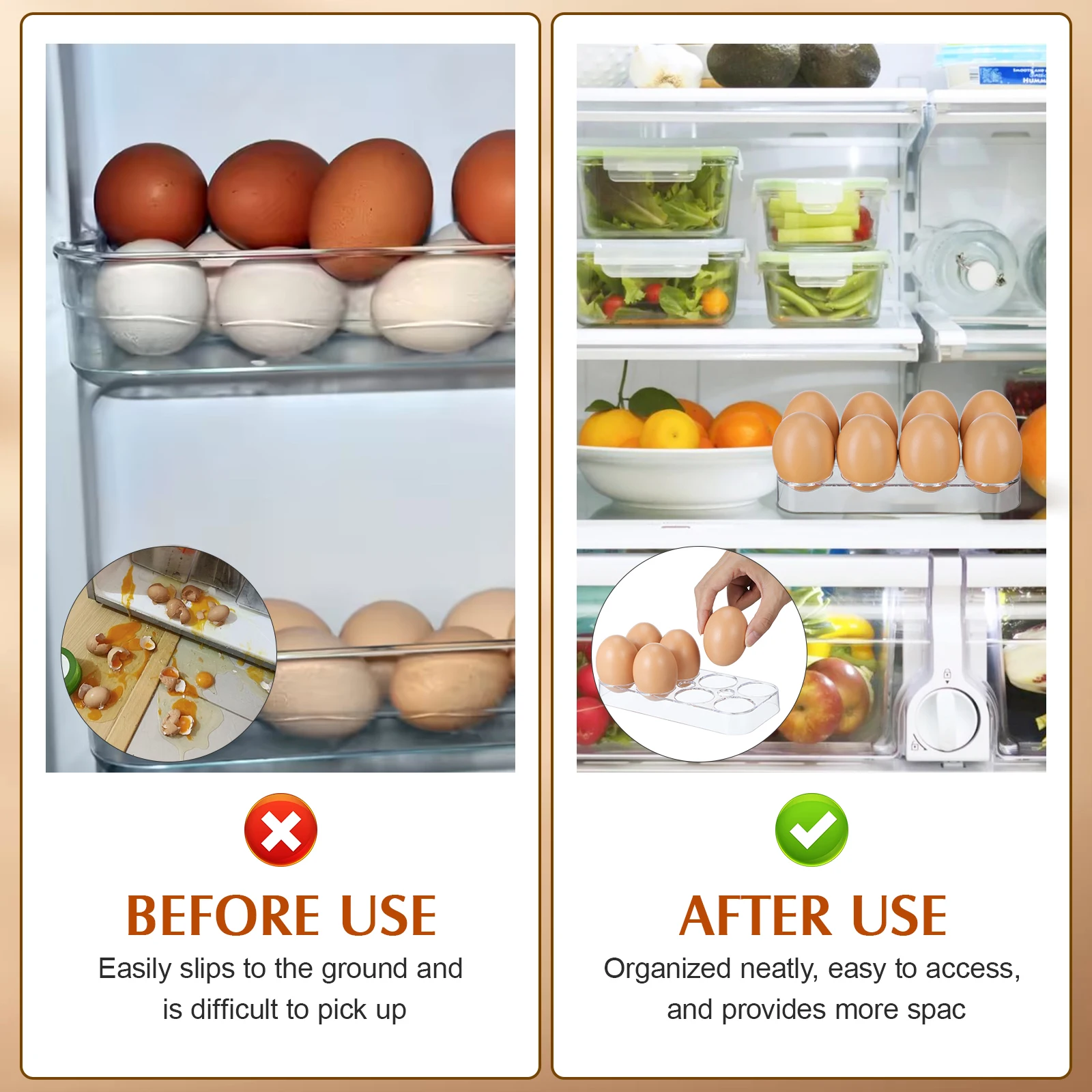 6/8grids Egg Holder Refrigerator Egg Tray Practical Egg Storage Box universal kichen fridge Egg Fixed Storage Container For Home
6/8grids Egg Holder Refrigerator Egg Tray Practical Egg Storage Box universal kichen fridge Egg Fixed Storage Container For Home
