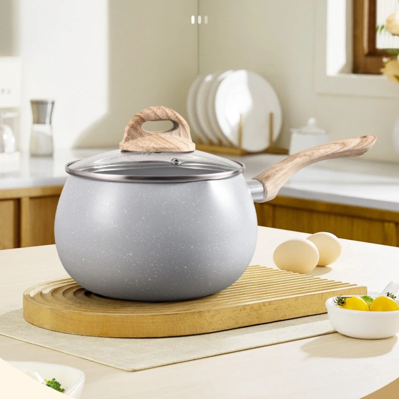 GIYOCA Nonstick Saucepan with Lid, Cooking Pot with Stay Cool Handle, Induction Compatible Saucepot, White Maifanite Coating
GIYOCA Nonstick Saucepan with Lid, Cooking Pot with Stay Cool Handle, Induction Compatible Saucepot, White Maifanite Coating