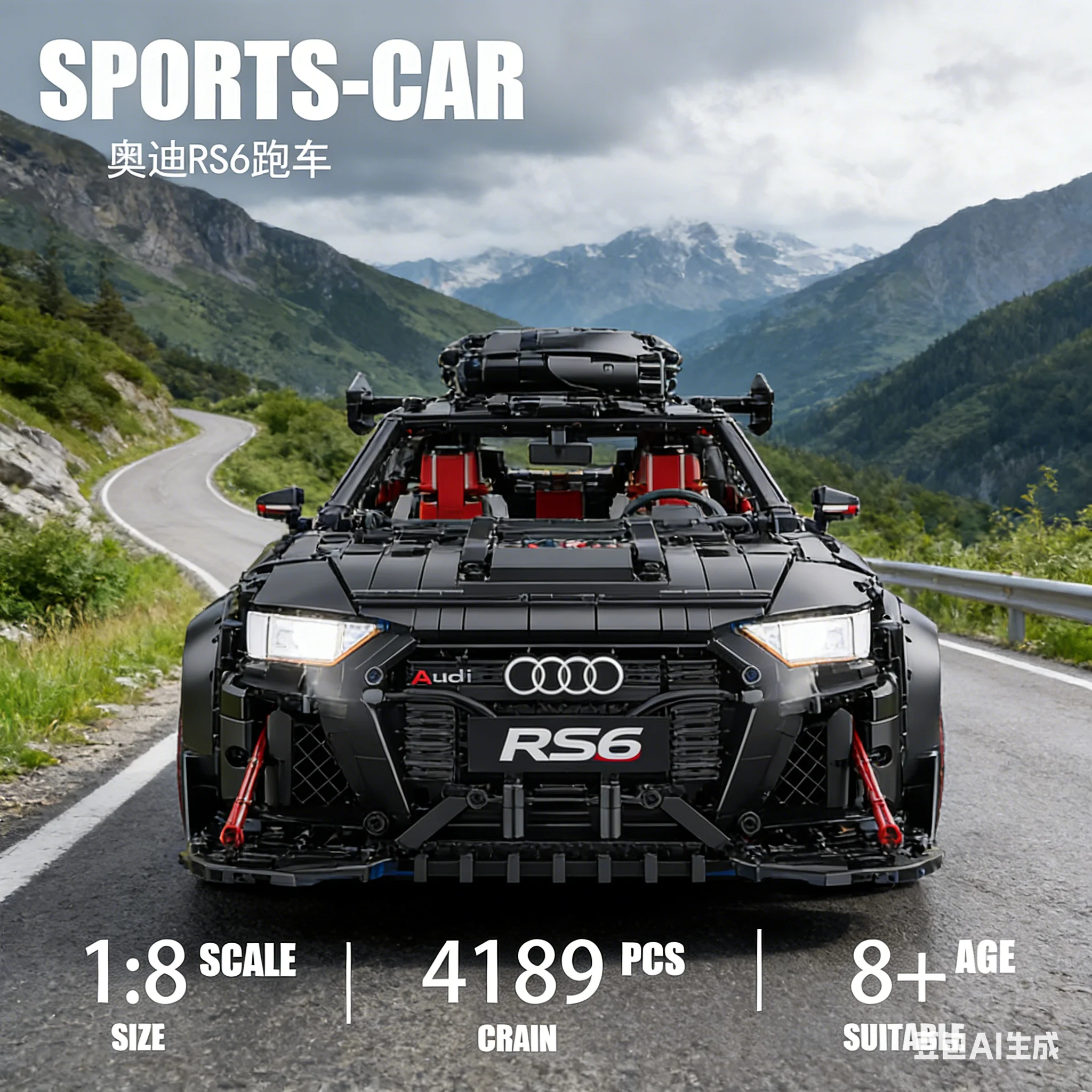 Конструктор GULY10645: Высококлассная креативная модель-головоломка, сборная модель автомобиля RS6 Supercar в масштабе 1:8, игрушка для взрослых, технология MOC
Конструктор GULY10645: Высококлассная креативная модель-головоломка, сборная модель автомобиля RS6 Supercar в масштабе 1:8, игрушка для взрослых, технология MOC