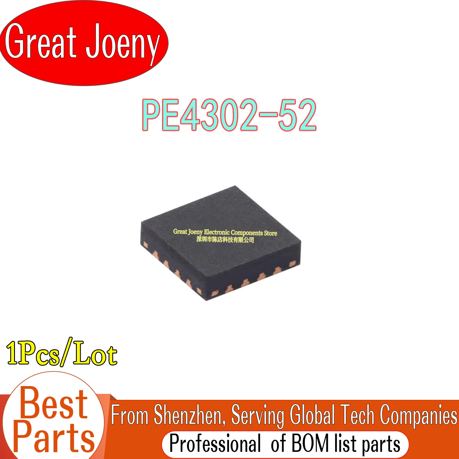 PE4302 PE4302-52 IC Chipset QFN-20
PE4302 PE4302-52 IC Chipset QFN-20