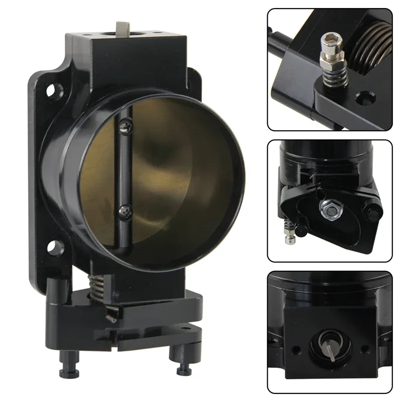 Black Throttle Body 76mm 3" Billet CNC Fits for Ford Mustang GT 4.6L SOHC GAS V8 Engine 1996-2004 High Flow Performance Aluminum
Black Throttle Body 76mm 3" Billet CNC Fits for Ford Mustang GT 4.6L SOHC GAS V8 Engine 1996-2004 High Flow Performance Aluminum