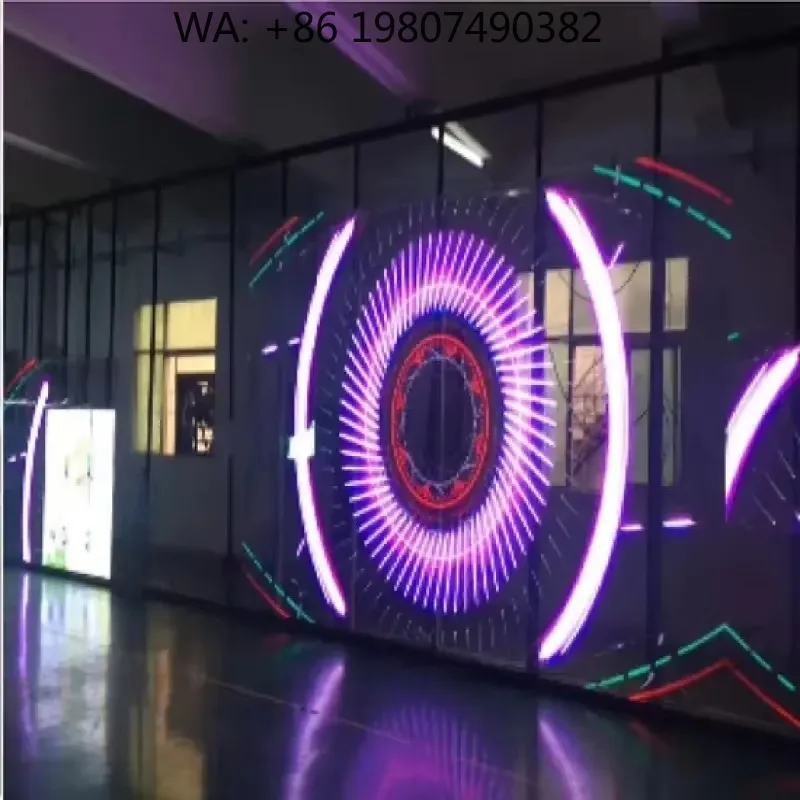 P3.9-7.8 Transparent LED Wall 70% Transparency For Glass Window Display
P3.9-7.8 Transparent LED Wall 70% Transparency For Glass Window Display