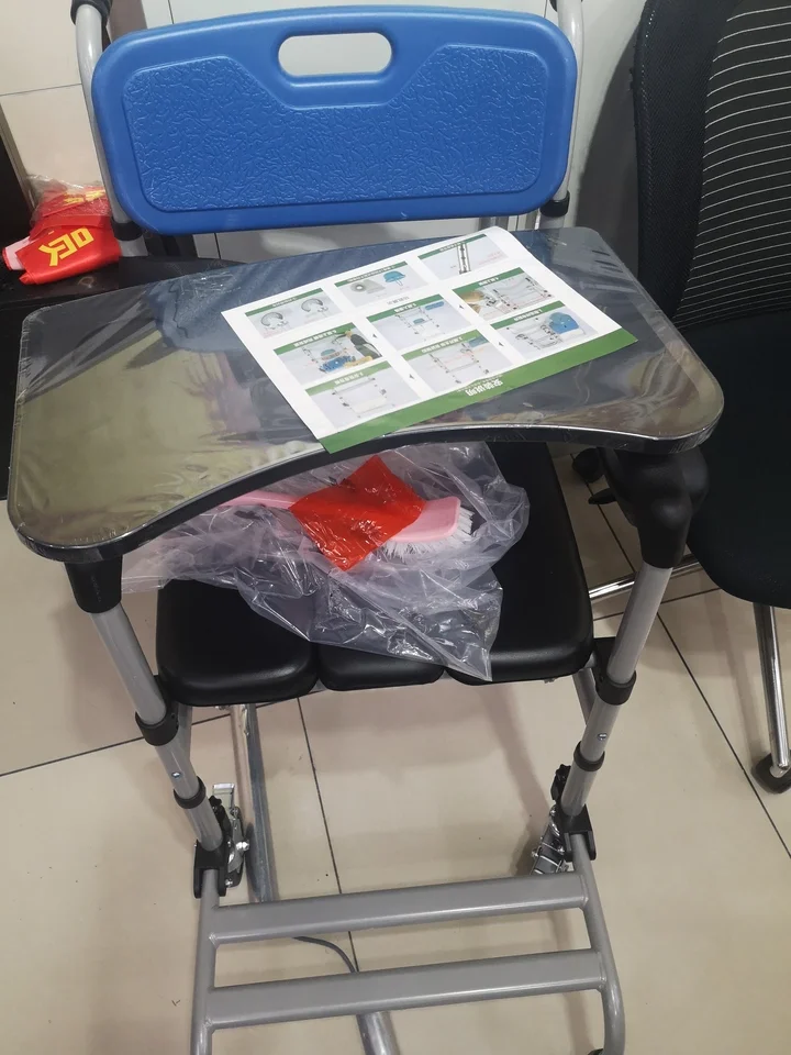 Portable Commode Seat for Elderly Wheeled Bathroom Chair Sturdy Mobile Bathing Chair Rolling Care Shower Chair Adjustable
Portable Commode Seat for Elderly Wheeled Bathroom Chair Sturdy Mobile Bathing Chair Rolling Care Shower Chair Adjustable