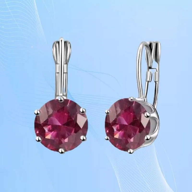 Classic 925 Sterling Silver Six Claws Round Shape Cubic Zircon Pendants Necklace Hoop Earrings Set for Women Party Jewelry Gifts
Classic 925 Sterling Silver Six Claws Round Shape Cubic Zircon Pendants Necklace Hoop Earrings Set for Women Party Jewelry Gifts
