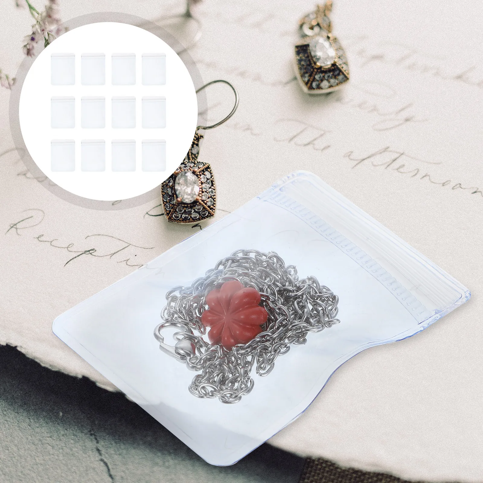 200Pcs Jewelry Storage Bag Clear Zipper Lock Thickened Transparent Plastic Seal Pouch for Earrings Rings Necklace Small Items
200Pcs Jewelry Storage Bag Clear Zipper Lock Thickened Transparent Plastic Seal Pouch for Earrings Rings Necklace Small Items