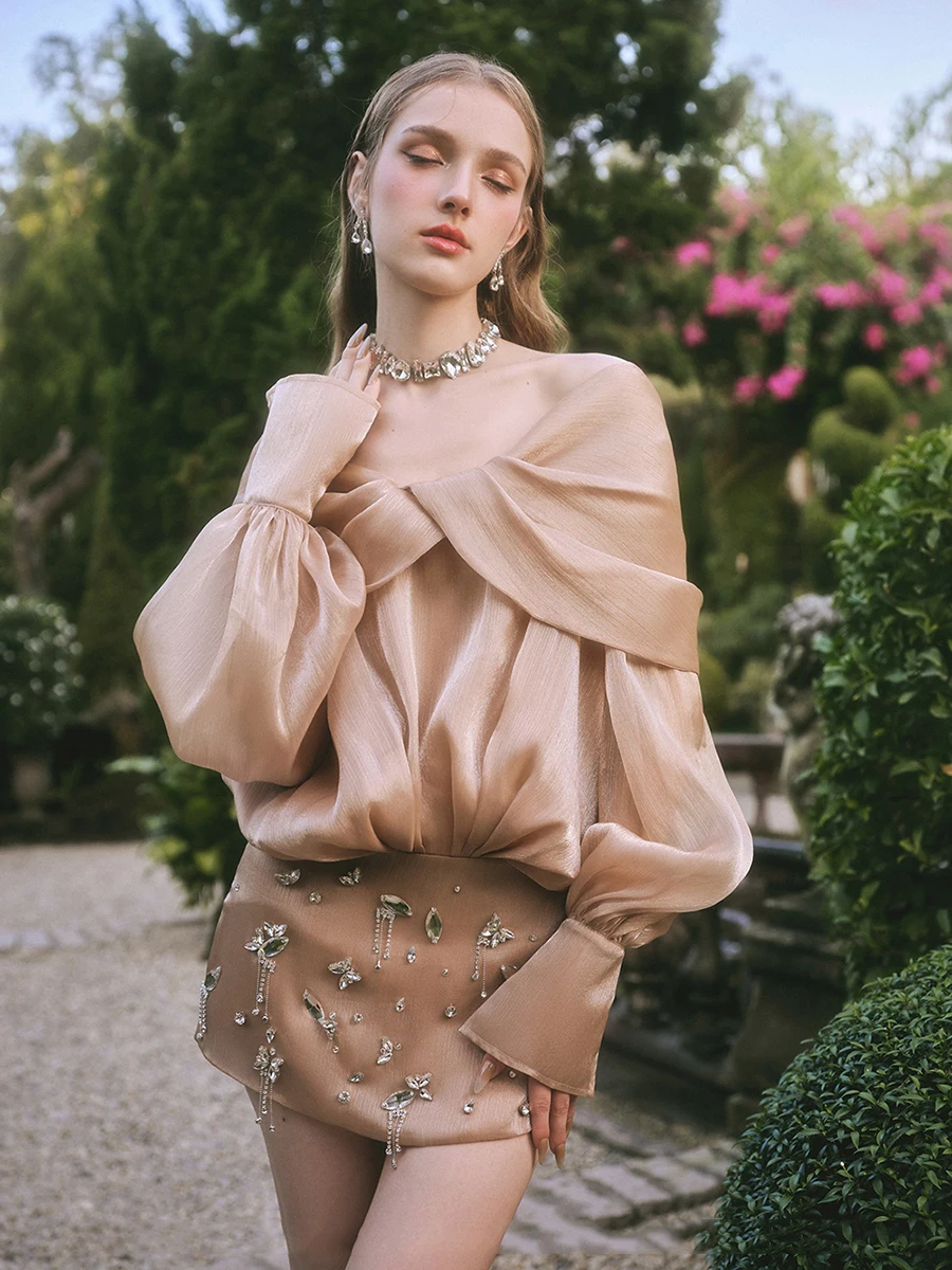 Fashion Off Shoulder Diamonds Package Hip Dresses Spring Women Bow Lantern Sleeve Dress Summer High Waist Basic Slim Mini Dress
Fashion Off Shoulder Diamonds Package Hip Dresses Spring Women Bow Lantern Sleeve Dress Summer High Waist Basic Slim Mini Dress