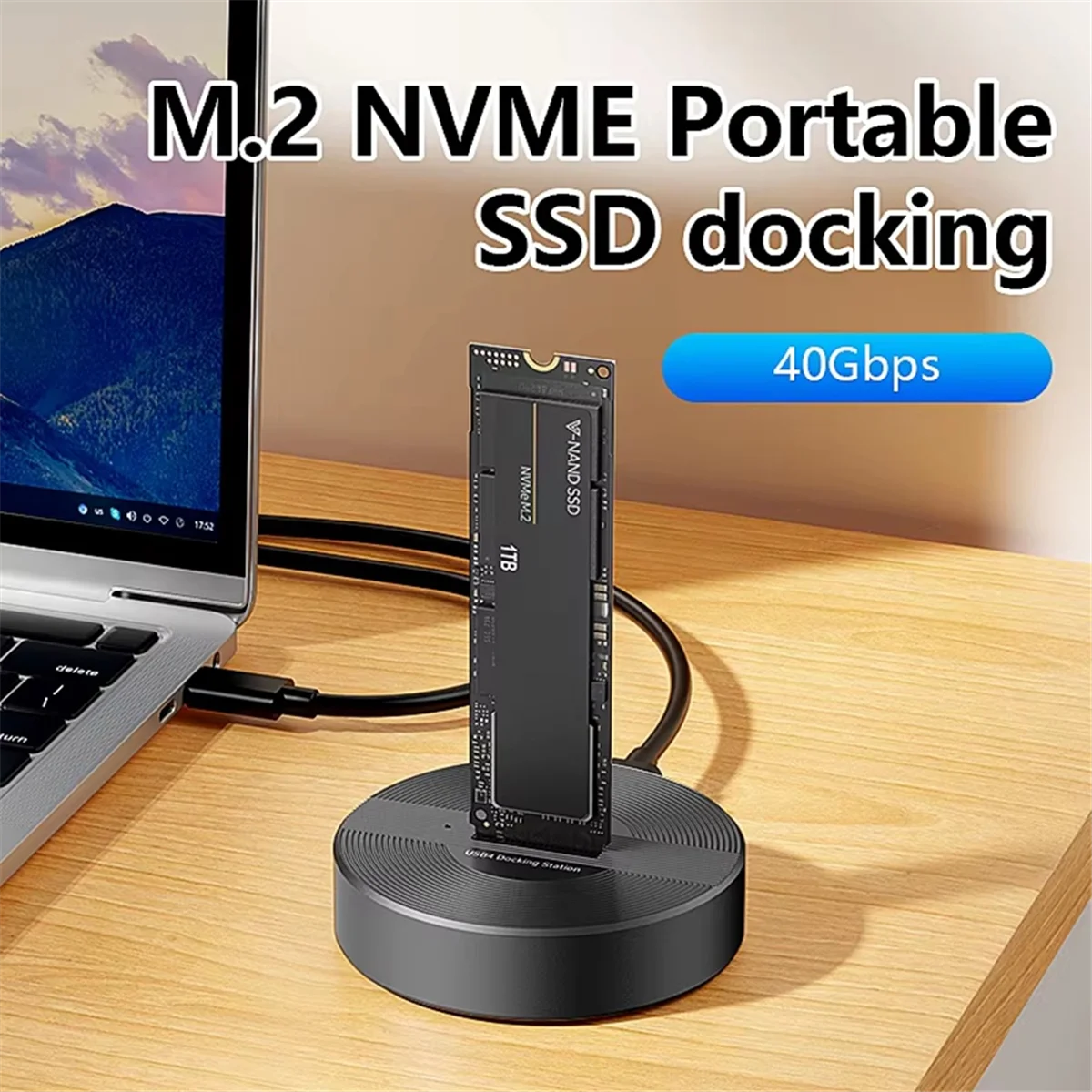 A05RP Blueendless M.2 NVME SSD-док-станция 40 Гбит/с, внешняя передача, совместимая с док-станцией Thunderbolt 4/3 USB4.0
A05RP Blueendless M.2 NVME SSD-док-станция 40 Гбит/с, внешняя передача, совместимая с док-станцией Thunderbolt 4/3 USB4.0