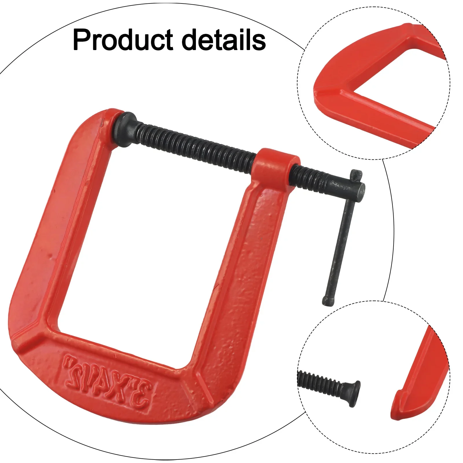 G Clamp Fixture Heavy Duty Clamp Evenly Distributed Clamp Pressure High Hardness T-bar Handle Long-lasting Ductile Cast Iron
G Clamp Fixture Heavy Duty Clamp Evenly Distributed Clamp Pressure High Hardness T-bar Handle Long-lasting Ductile Cast Iron