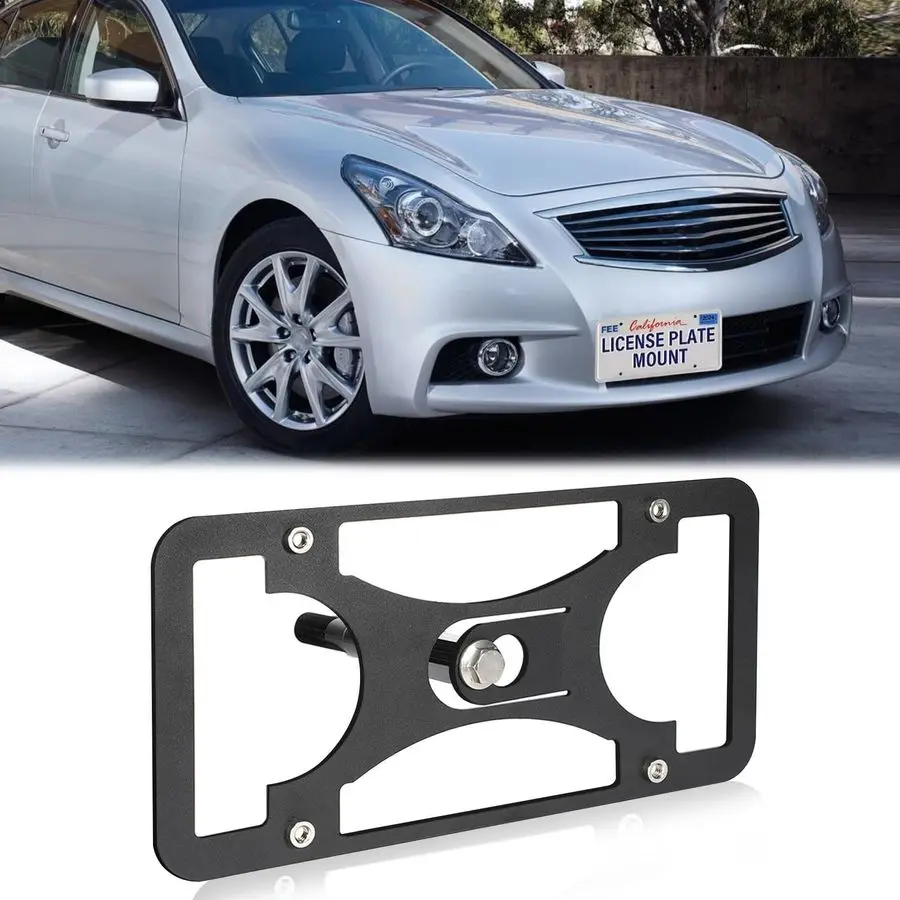 Крепление номерного знака бампера, совместимое с Infiniti G37 20072015, рамки переднего номерного знака без сверления, буксировочный крюк, бюстгальтер для номерного знака
Крепление номерного знака бампера, совместимое с Infiniti G37 20072015, рамки переднего номерного знака без сверления, буксировочный крюк, бюстгальтер для номерного знака