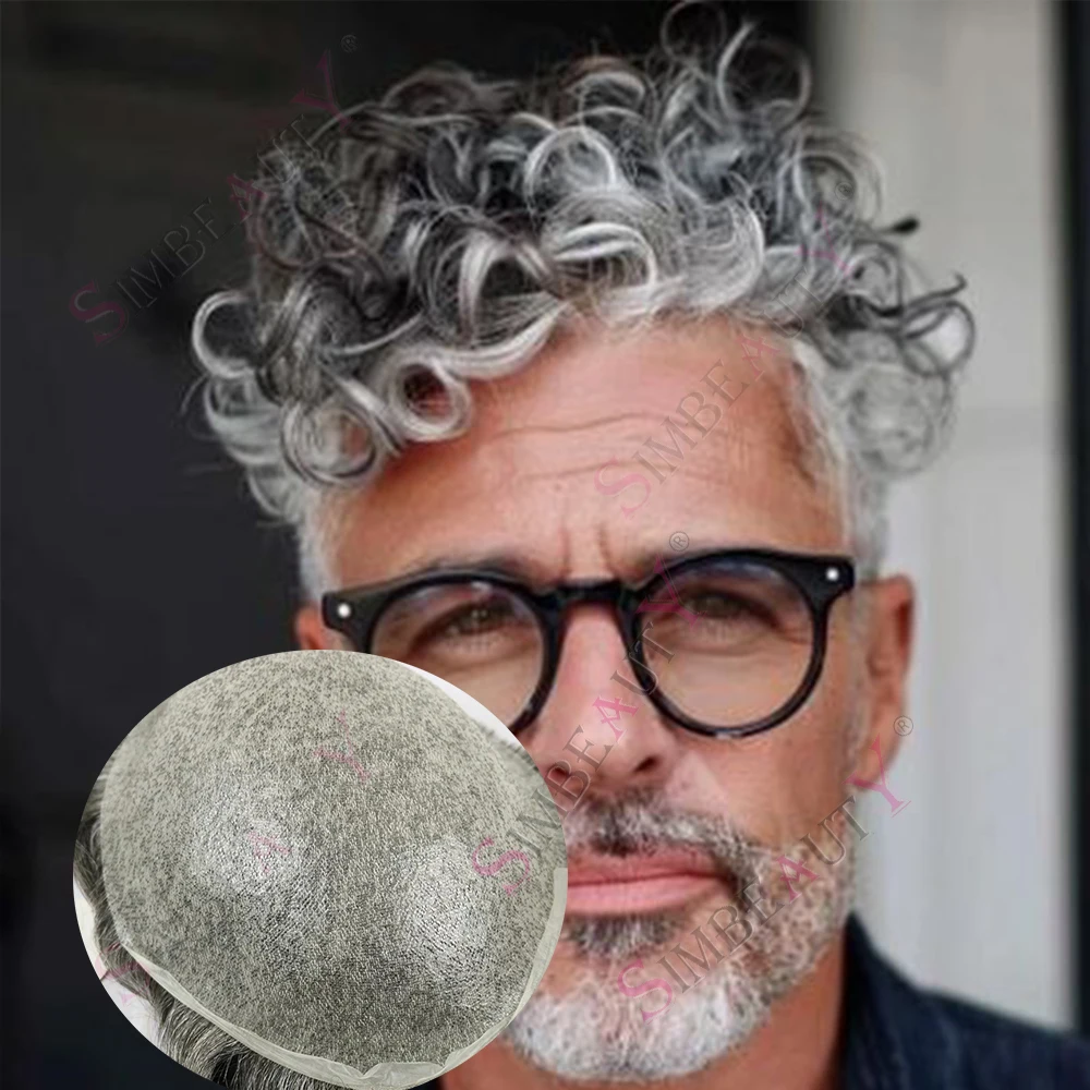 25MM Curly Grey Black 1b65 Invisible 0.02mm Utra Thin Skin Natural Looking Men Hairpiece Blonde Human Hair Toupee Patch Baldness
25MM Curly Grey Black 1b65 Invisible 0.02mm Utra Thin Skin Natural Looking Men Hairpiece Blonde Human Hair Toupee Patch Baldness