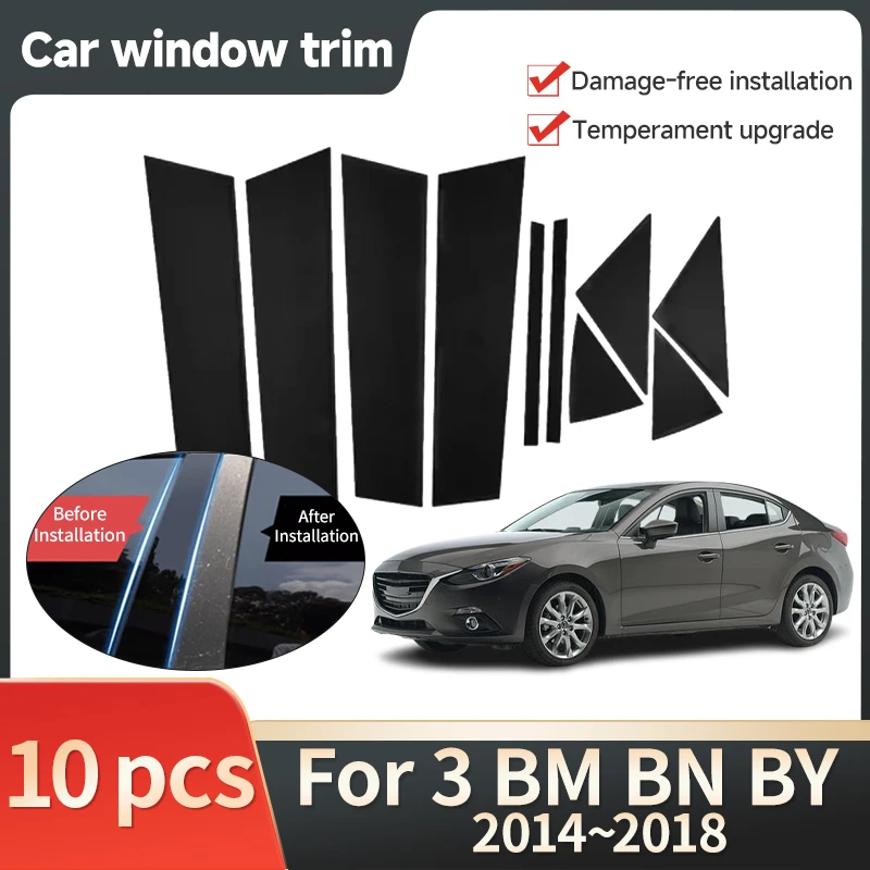 Car Windows Trim Covers for Mazda 3 BM BN BY Sedan 2014~2018 Bright Black Door Stickers Bright Black Decal Car Accessories Tools
Car Windows Trim Covers for Mazda 3 BM BN BY Sedan 2014~2018 Bright Black Door Stickers Bright Black Decal Car Accessories Tools