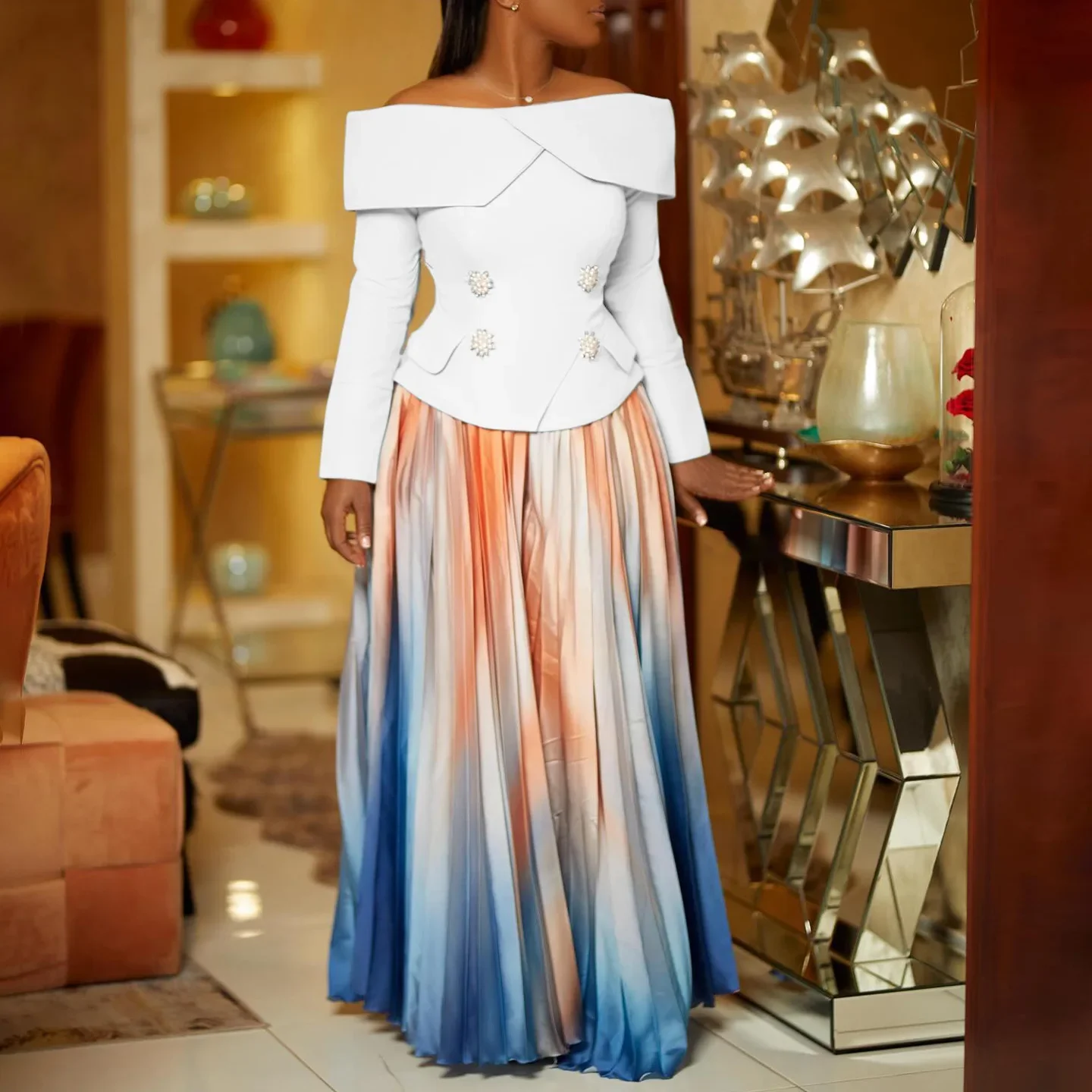 Skirt Set Women Dress Sets Two Piece Sets Turn Down Collar Work Party Spring Off Shoulder Coats Long Skirts Pleated Elegant
Skirt Set Women Dress Sets Two Piece Sets Turn Down Collar Work Party Spring Off Shoulder Coats Long Skirts Pleated Elegant