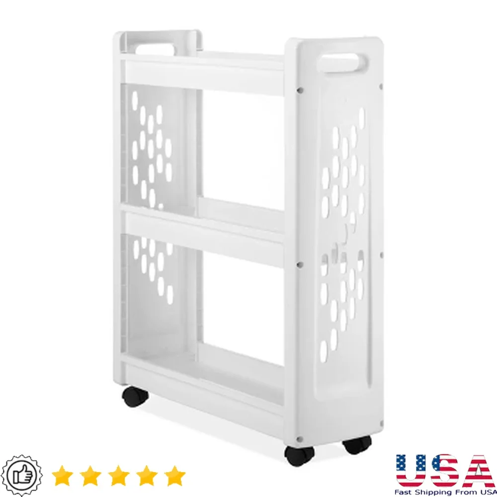 3 Tier Rolling Storage Cart Durable Resin Plastic Easy Glide Casters Kitchen Bathroom Office Organizer Compact Design Utility
3 Tier Rolling Storage Cart Durable Resin Plastic Easy Glide Casters Kitchen Bathroom Office Organizer Compact Design Utility