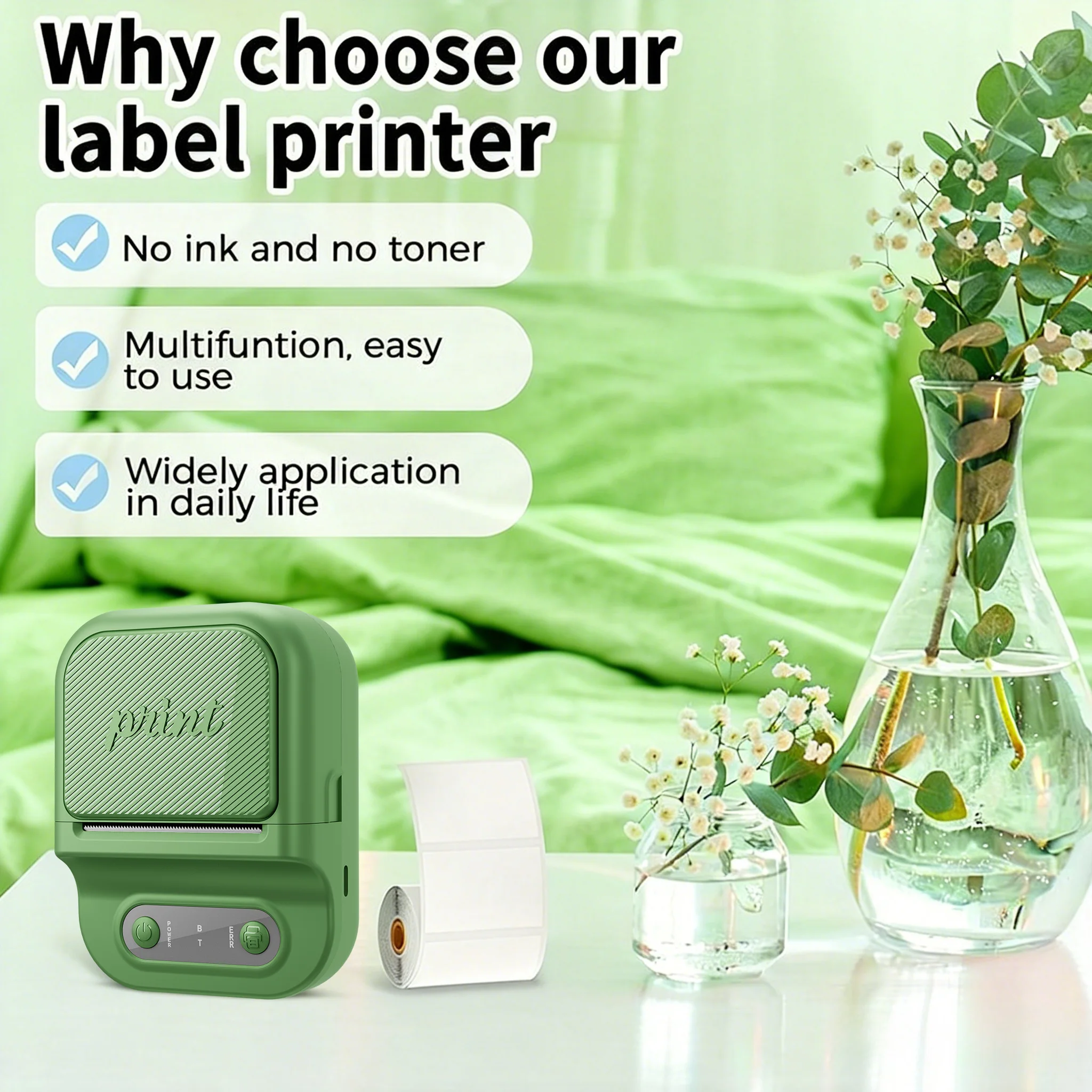 Milestone Mini Portable Thermal Label Printer, Wireless Bluetooth & Smart APP, DIY Sticker Maker for Home Office & Students
Milestone Mini Portable Thermal Label Printer, Wireless Bluetooth & Smart APP, DIY Sticker Maker for Home Office & Students