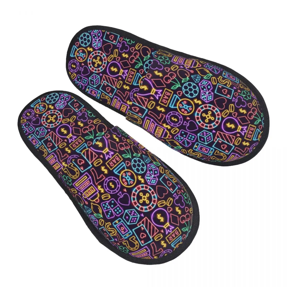 Custom Gambling Luck Money Poker Cards Comfy Scuff Memory Foam Slippers Women Dice Bedroom House Shoes
Custom Gambling Luck Money Poker Cards Comfy Scuff Memory Foam Slippers Women Dice Bedroom House Shoes