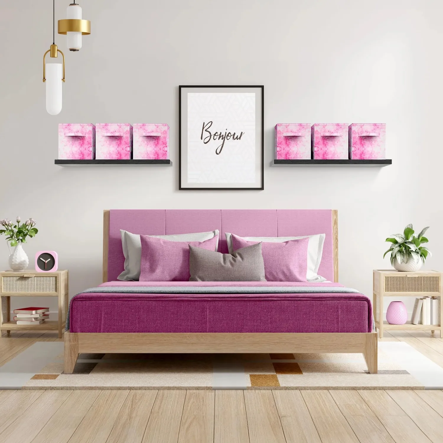 Colorful Collapsible Storage Bins, 6 Pack Foldable Storage Box with Handles, 11" Fabric Storage Cubes Organizers for Shelves 
Colorful Collapsible Storage Bins, 6 Pack Foldable Storage Box with Handles, 11" Fabric Storage Cubes Organizers for Shelves