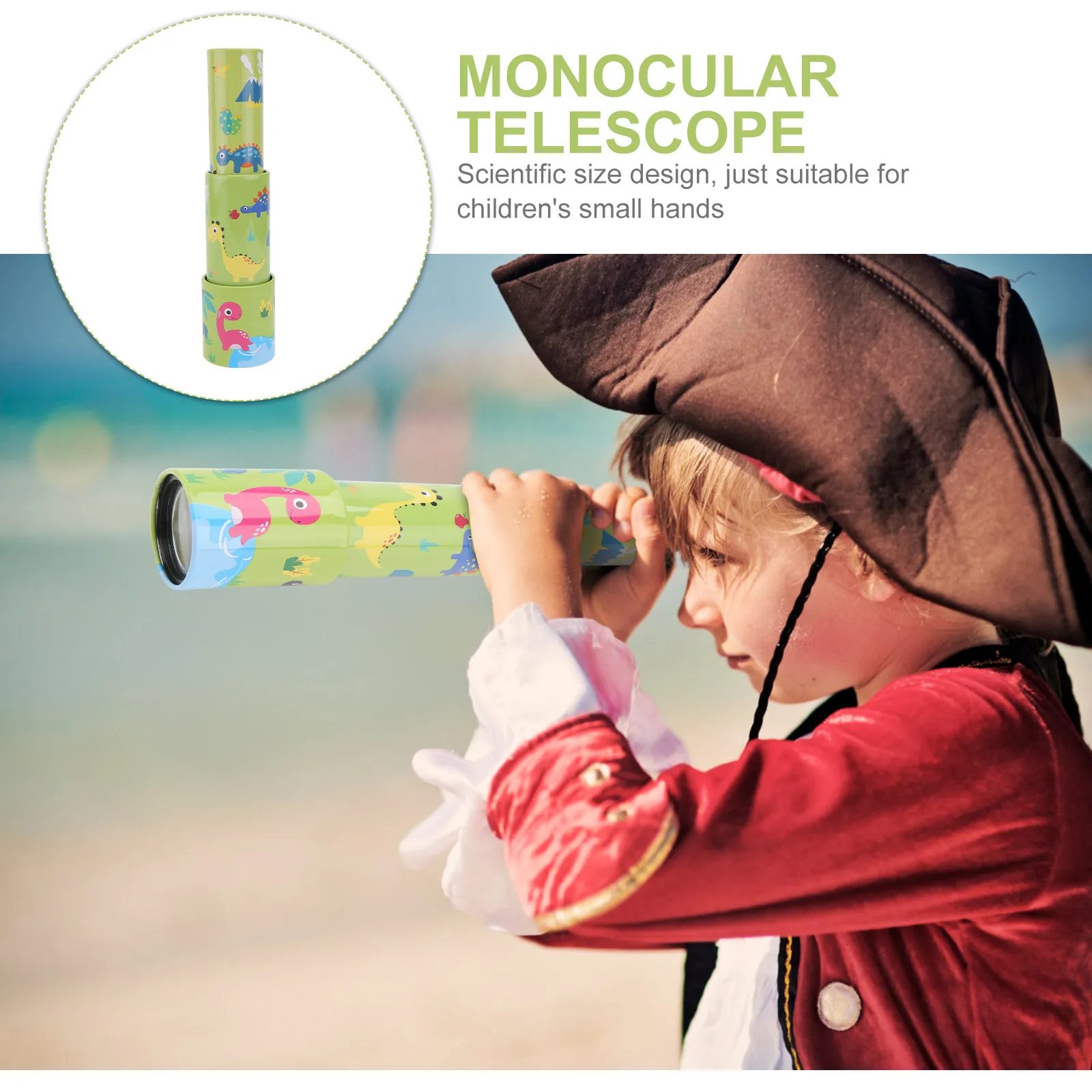 1Pcs Telescope Single-Tube Iron Educational Outdoor Plaything for Kids Learning Science Exploration Telescope Toy
1Pcs Telescope Single-Tube Iron Educational Outdoor Plaything for Kids Learning Science Exploration Telescope Toy