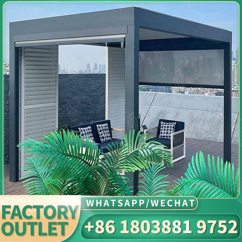 Decorative Outdoor Opening Louvre Roof Aluminium Pergola Awning Garden Gazebo
Decorative Outdoor Opening Louvre Roof Aluminium Pergola Awning Garden Gazebo