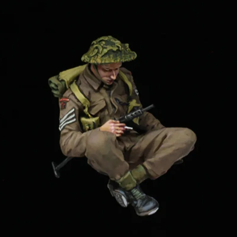 1/35 Scale Die Cast Resin Figure Assembled Model Kit History Miniature Toys WWII British Infantry Unassembled and Unpainted 5
1/35 Scale Die Cast Resin Figure Assembled Model Kit History Miniature Toys WWII British Infantry Unassembled and Unpainted 5