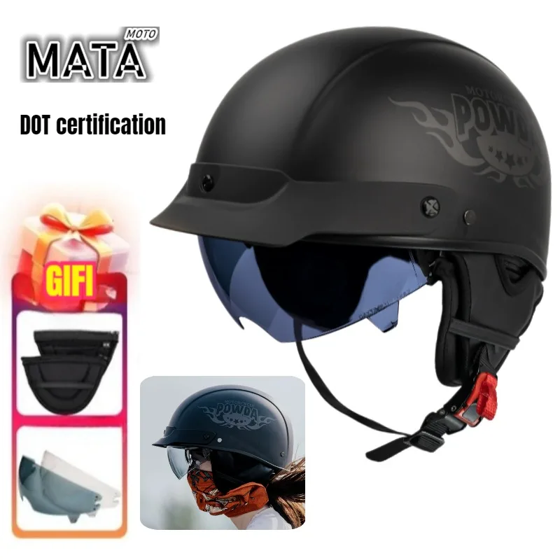 DOT Certification Motorcycle Helmet Retro German Classic Motobike Helmet DOT Certification Capacete De Moto with HD Visors
DOT Certification Motorcycle Helmet Retro German Classic Motobike Helmet DOT Certification Capacete De Moto with HD Visors