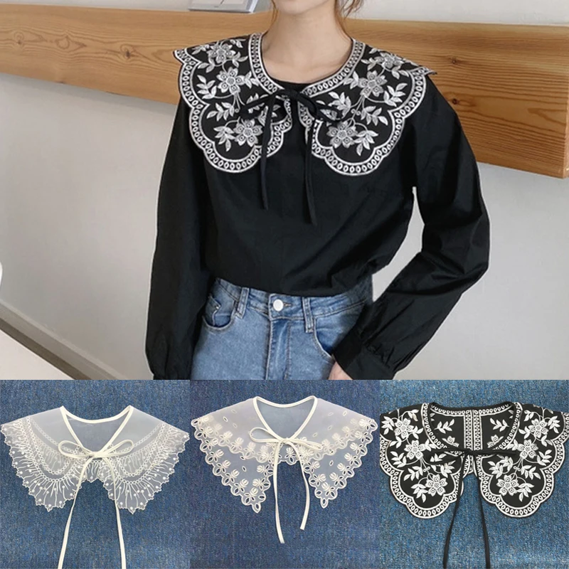 Vintage Palace Style Detachable Collar Lace Fake Collar For Women Blouse Shirt Clothes Accessories High Quality Ties Wholesale
Vintage Palace Style Detachable Collar Lace Fake Collar For Women Blouse Shirt Clothes Accessories High Quality Ties Wholesale