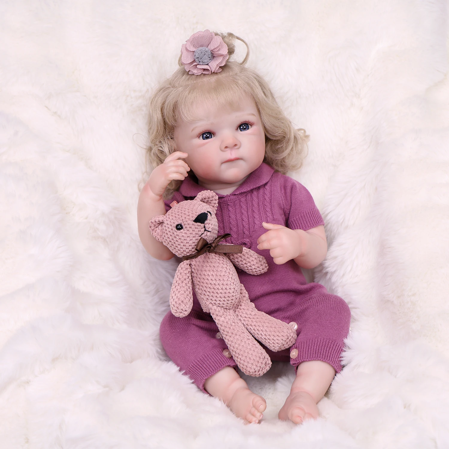 KEIUMI 18 inch Bebe Reborn Dolls Soft Touch Silicone Vinyl Baby Body with 3D Skin Hand Root Hair Painting Cuddly Toy Gift
KEIUMI 18 inch Bebe Reborn Dolls Soft Touch Silicone Vinyl Baby Body with 3D Skin Hand Root Hair Painting Cuddly Toy Gift