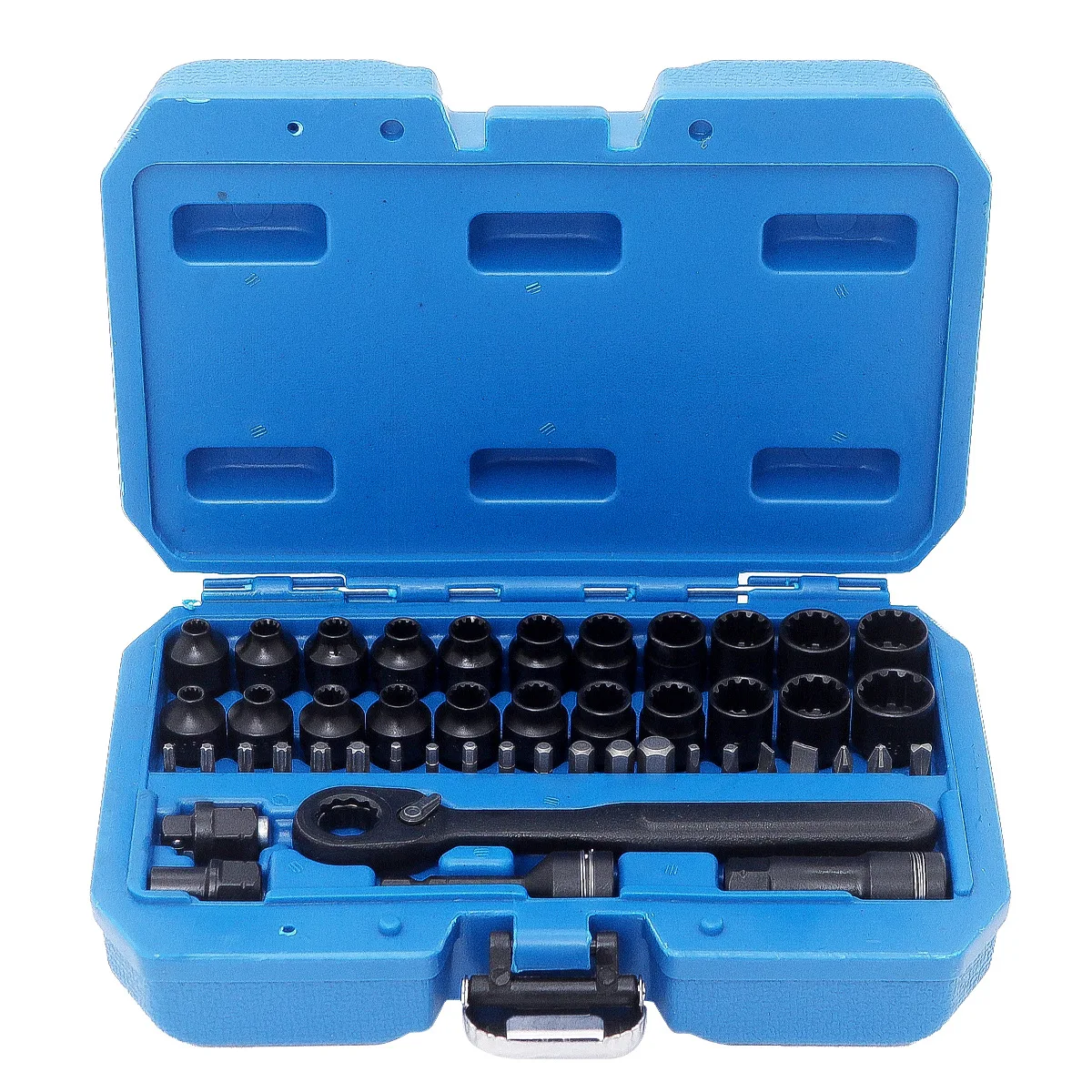 48PCS Pass-Through Socket Set, Metric & SAE 12-Point Tooth Profile Through Hole Ratchet Wrench Socket Kit
48PCS Pass-Through Socket Set, Metric & SAE 12-Point Tooth Profile Through Hole Ratchet Wrench Socket Kit