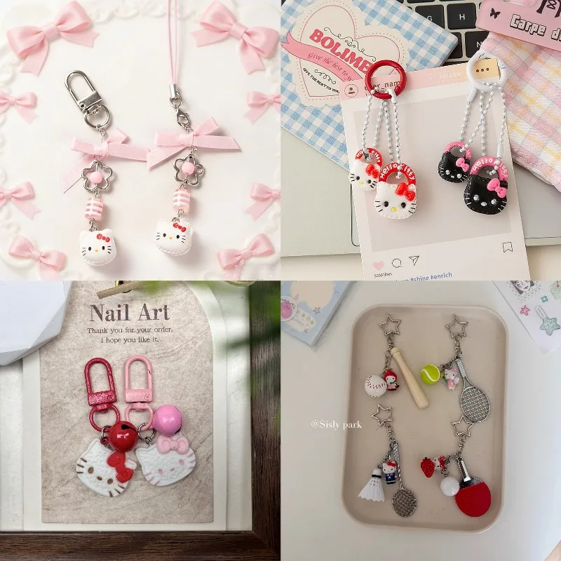 Cute Sanrio Hello Kitty Keychain Anime Action Figures Cartoon Toys Cars Keys Schoolbag Decoration Models Children Birthday Gifts
Cute Sanrio Hello Kitty Keychain Anime Action Figures Cartoon Toys Cars Keys Schoolbag Decoration Models Children Birthday Gifts