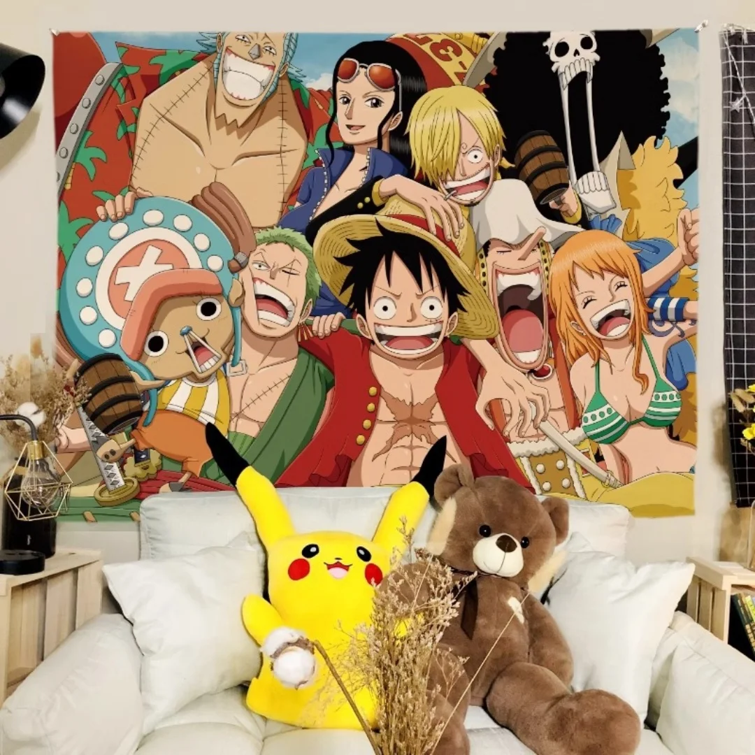 One Piece Anime Decor Tapestry Straw Hat Crew Themed Wall Hanging Decorative Wall Cloth for Living Room Bedroom Dorm Room Decor
One Piece Anime Decor Tapestry Straw Hat Crew Themed Wall Hanging Decorative Wall Cloth for Living Room Bedroom Dorm Room Decor