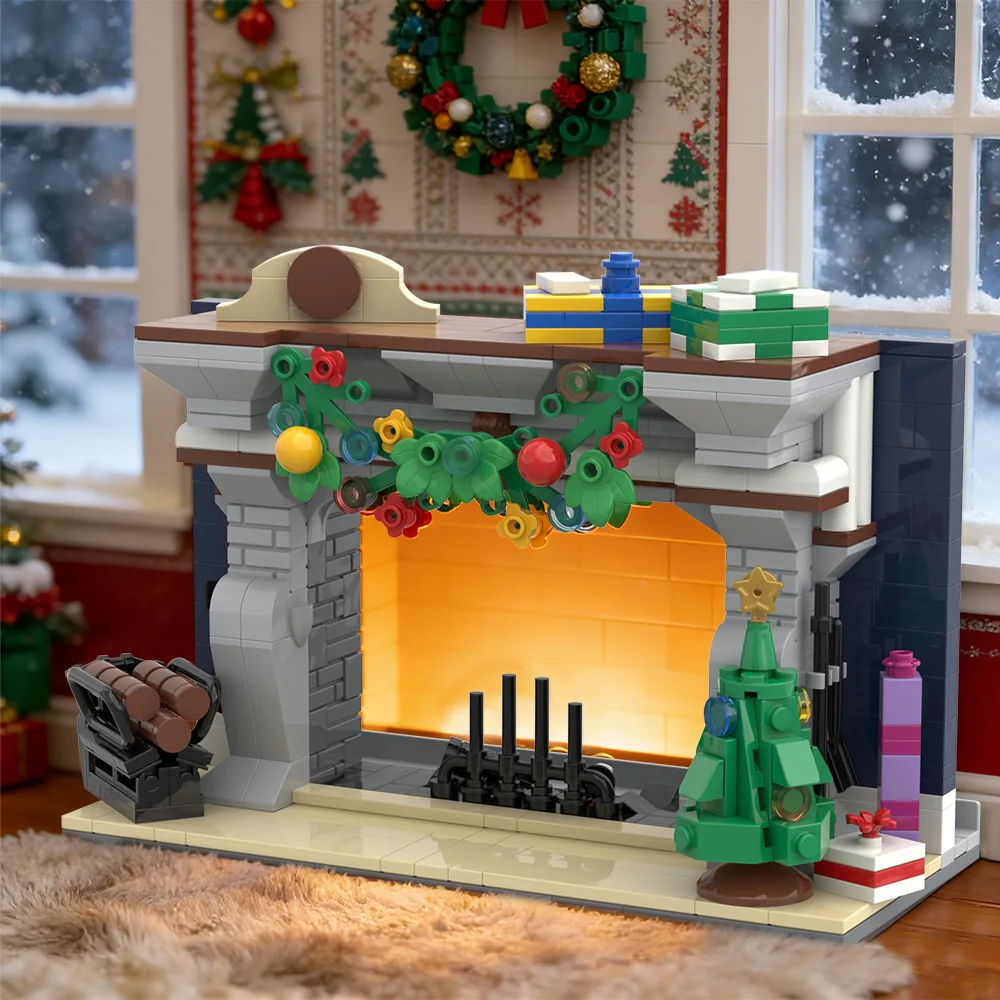 MOC Fireplace Smartphone Holder Building Blocks Creative Design Smartphone Holder Construction Kit Toy Adult Gift
MOC Fireplace Smartphone Holder Building Blocks Creative Design Smartphone Holder Construction Kit Toy Adult Gift