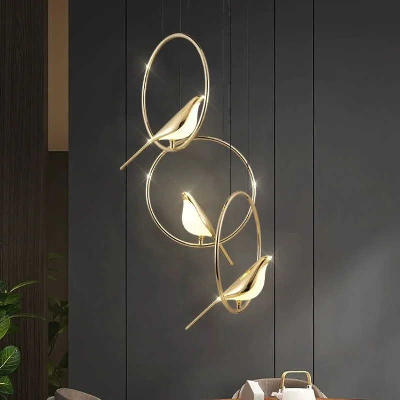Postmodern luxury magpie pendant light bedroom headboard Nordic dining room bar counter dining table decorative lighting fixture
Postmodern luxury magpie pendant light bedroom headboard Nordic dining room bar counter dining table decorative lighting fixture