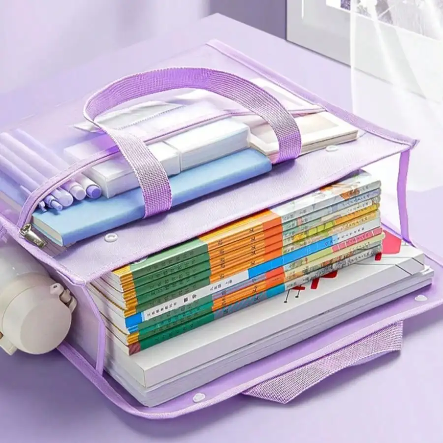 1pc Flip-Cover Transparent Mesh Storage Pouch, Mesh Material, Snap Closure, Large Capacity Multipurpose Tote Bag With Compartments, Suitable For Students, School, Exams,Back To School,School Supplies
1pc Flip-Cover Transparent Mesh Storage Pouch, Mesh Material, Snap Closure, Large Capacity Multipurpose Tote Bag With Compartments, Suitable For Students, School, Exams,Back To School,School Supplies