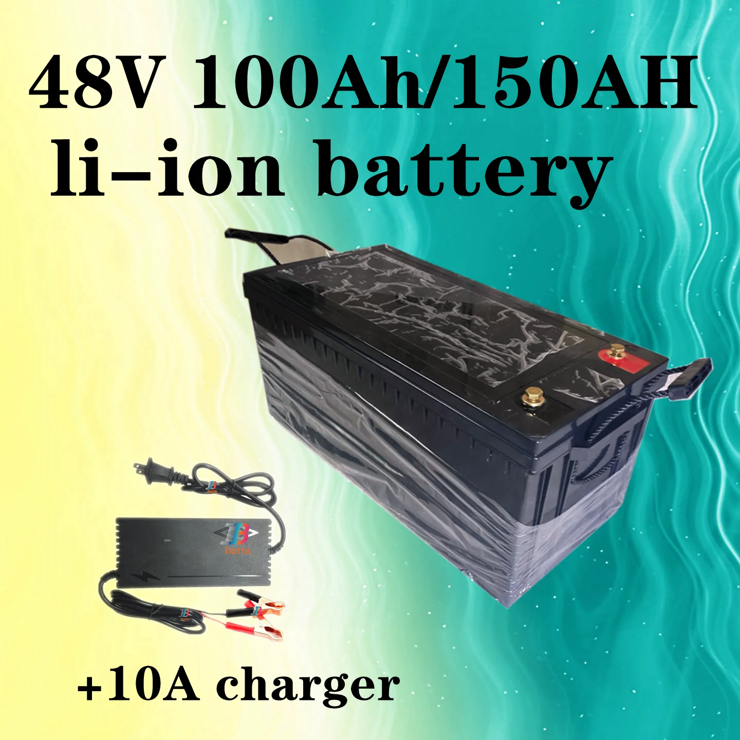 Teswatts 48 В 100 Ач 150 Ач литий-ионный высококачественный литиевый аккумулятор для замены мощности 5 кВтч 7 кВтч + зарядное устройство 10 А
Teswatts 48 В 100 Ач 150 Ач литий-ионный высококачественный литиевый аккумулятор для замены мощности 5 кВтч 7 кВтч + зарядное устройство 10 А