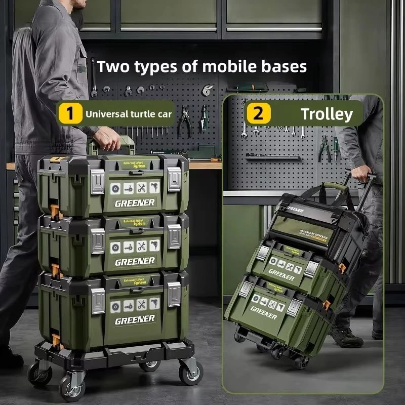 Multi Functional Large Capacity Stackable Toolbox Set, Large Hardware Widened Storage Box
Multi Functional Large Capacity Stackable Toolbox Set, Large Hardware Widened Storage Box
