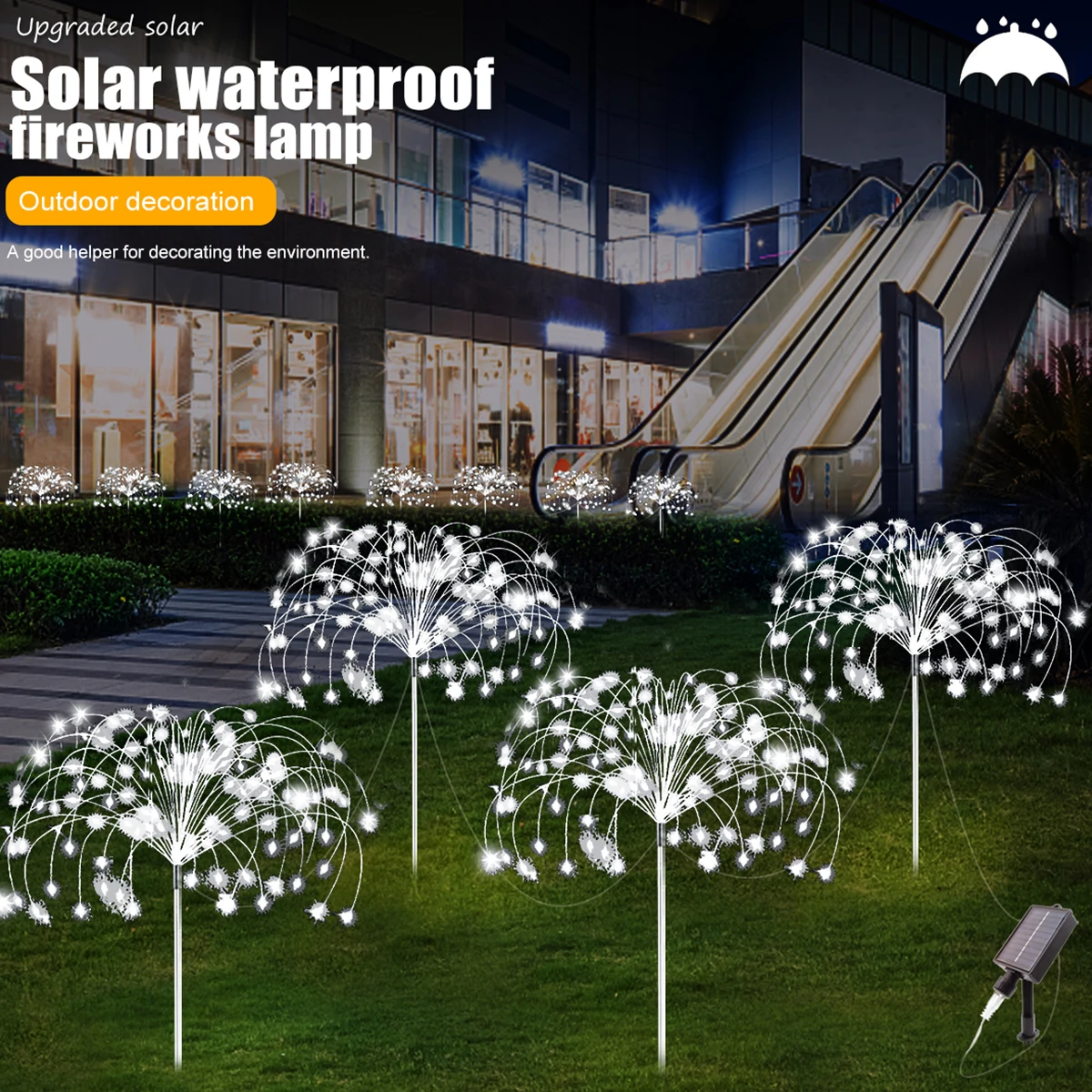 Solar Fireworks Lights LEDs Solar Garden Outdoor Lights 8 Modes Tall Sparkler Yard Lights Waterproof Dandelion String Lights for
Solar Fireworks Lights LEDs Solar Garden Outdoor Lights 8 Modes Tall Sparkler Yard Lights Waterproof Dandelion String Lights for
