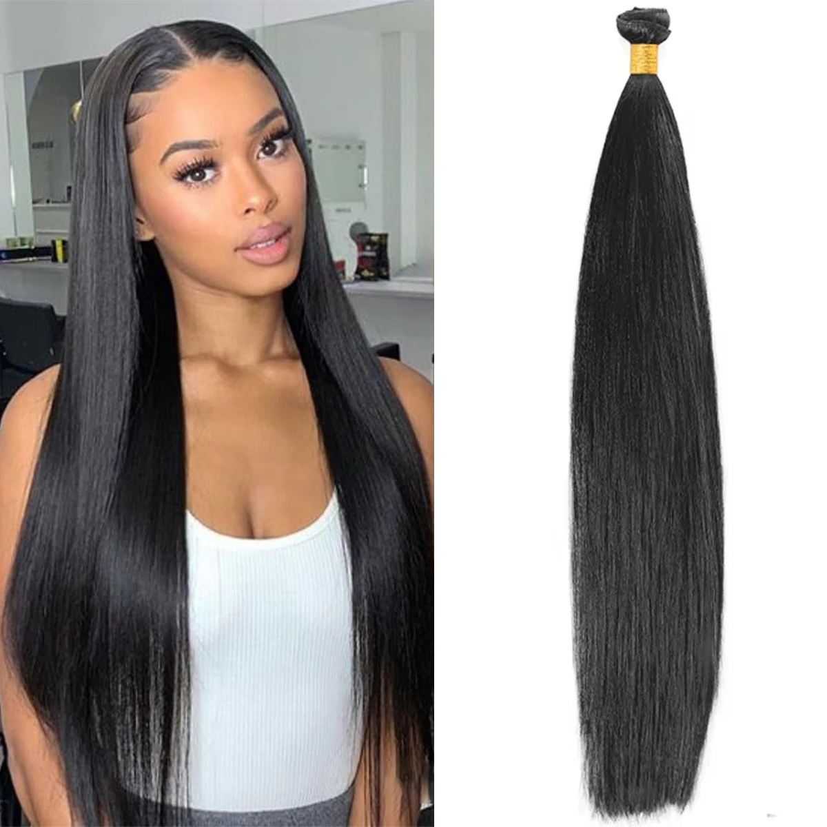 14"16"18"22"26Pre Stretched Straight Braiding Hair Synthetic Yaki Hot Water Setting Box Braids Hair Extensions For Women
14"16"18"22"26Pre Stretched Straight Braiding Hair Synthetic Yaki Hot Water Setting Box Braids Hair Extensions For Women