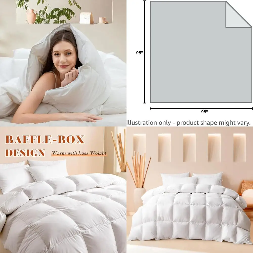 Ультра-мягкое одеяло-вкладыш из натурального пуха и шерсти, размер Queen, всесезонное, с белым хлопковым чехлом, класса люкс, как в отеле
Ультра-мягкое одеяло-вкладыш из натурального пуха и шерсти, размер Queen, всесезонное, с белым хлопковым чехлом, класса люкс, как в отеле